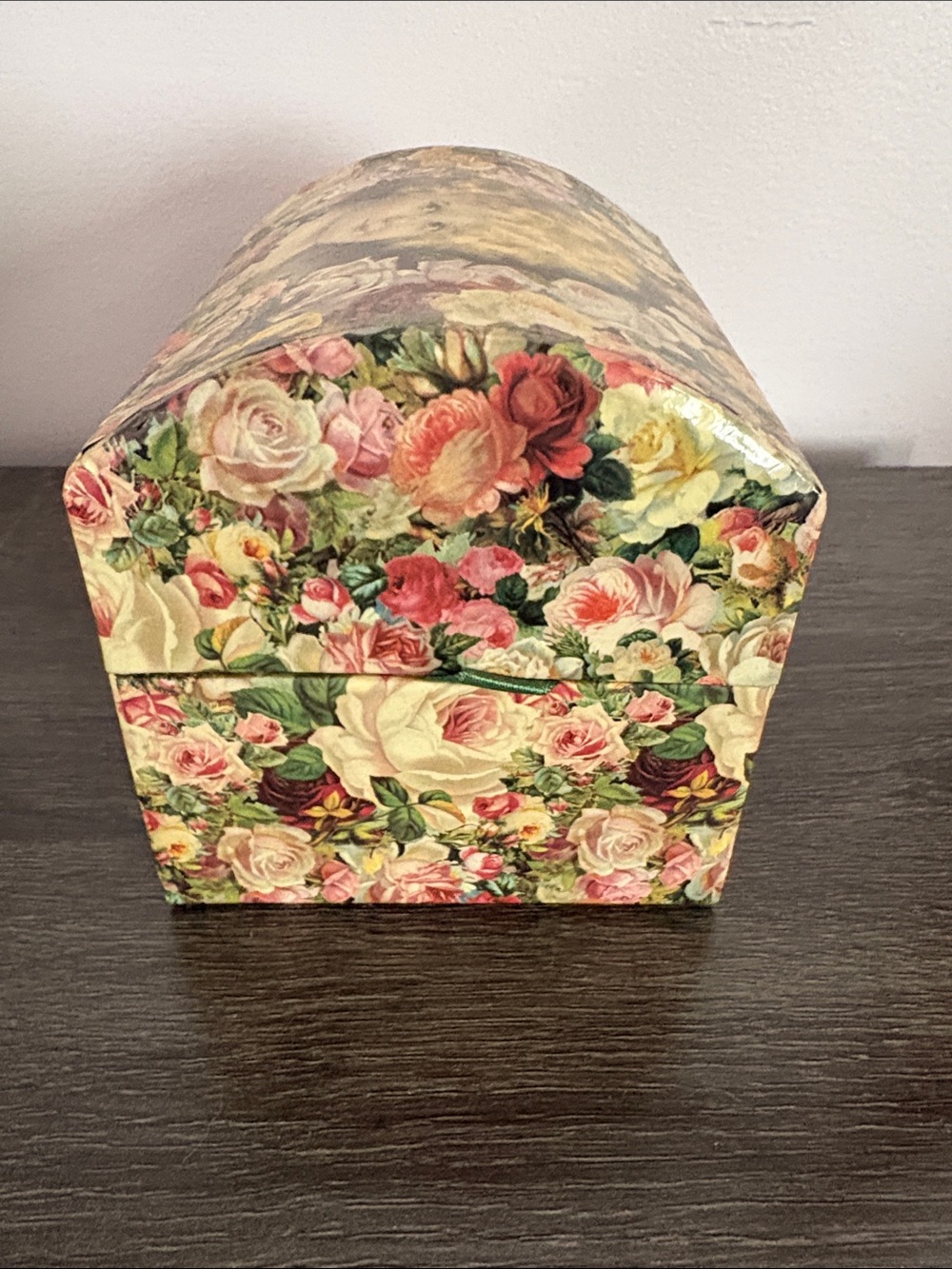 Floral Portrait Decorative Trinket Box in Multicolor - Picture 6 of 10